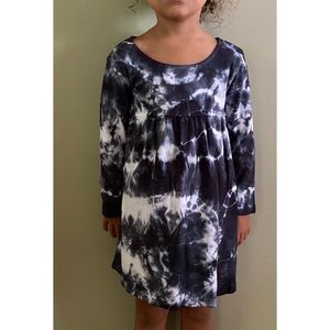 Girls Hand Dyed Long Sleeve Dress